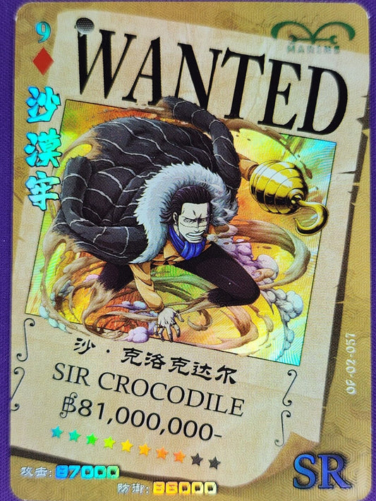 Sir Crocodile Op-02-057 One Piece Trading Cards Holo