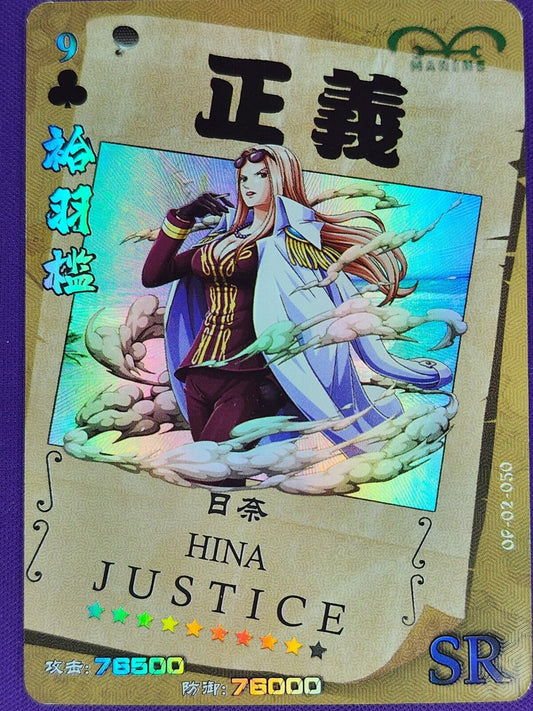 Hina Justice Op-02-050 SR One Piece Trading Cards Holo